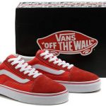 Модная обувь в спортивном стиле кеды ванс олд скул красные