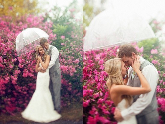 свадьба под дождем