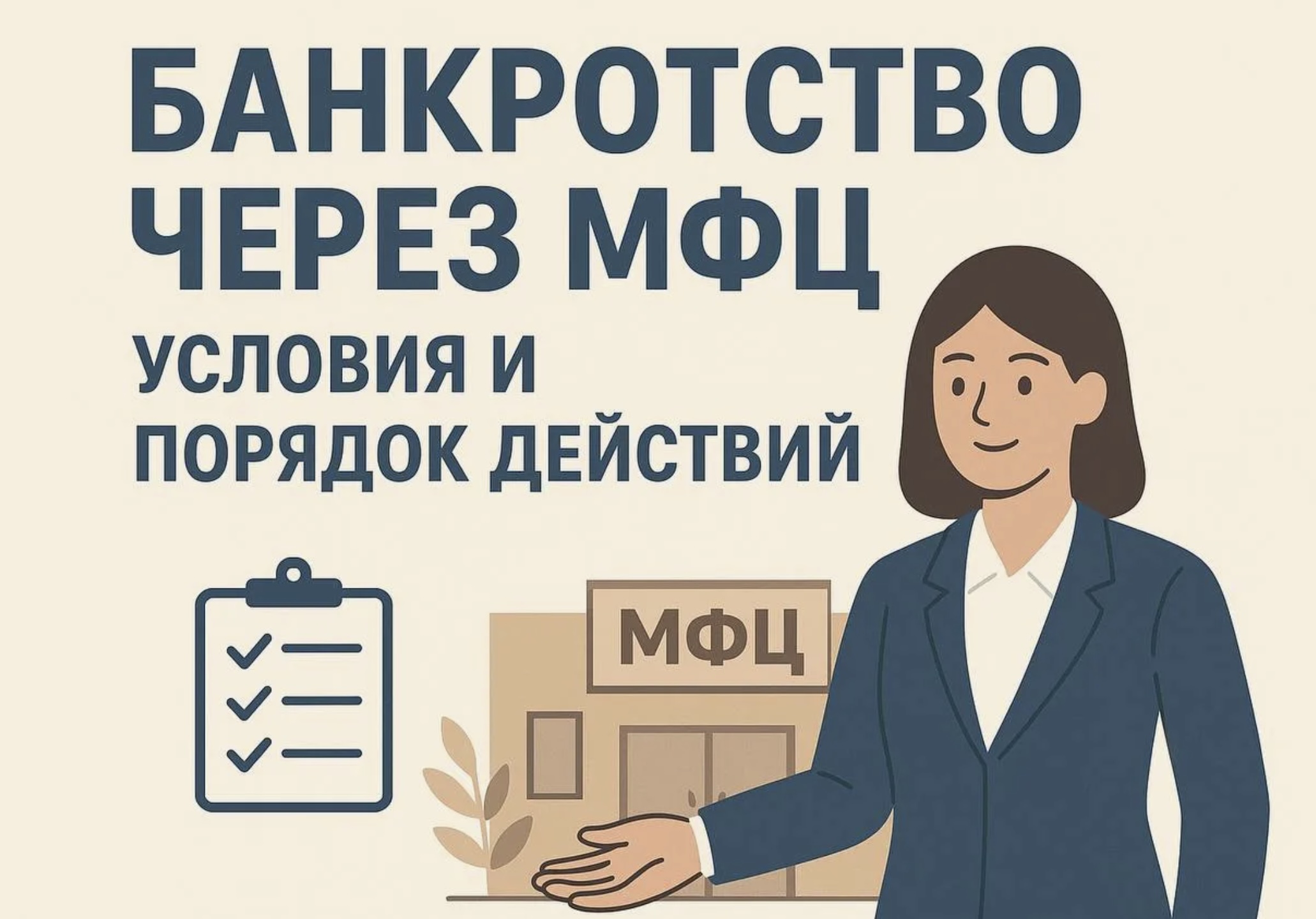 Банкротство через МФЦ: условия, требования и пошаговый порядок в 2026 году