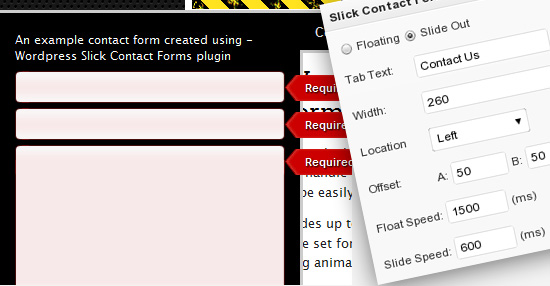 Slick Contact Forms плагин контактная форма для WordPress