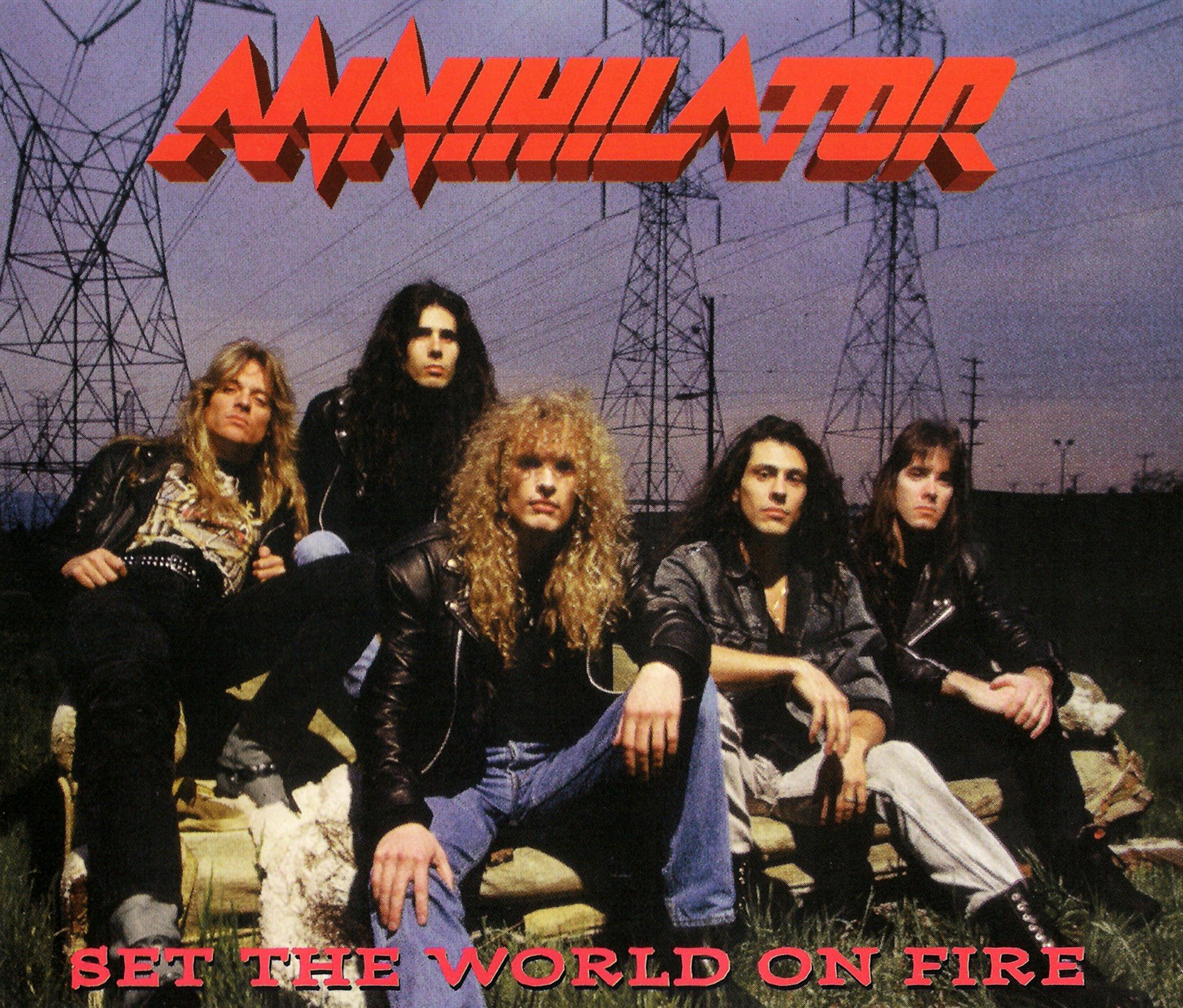 World on fire перевод. Annihilator Set the World on Fire 1993. Annihilator 1993. Annihilator Set the World on Fire обложка. Аарон Рэнделл Annihilator.