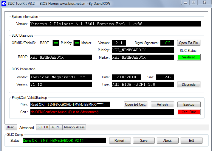 Read v 2. SLIC Toolkit. SLIC 2.0. SLIC таблица BIOS. SLIC Toolkit 3.2 инструкция.