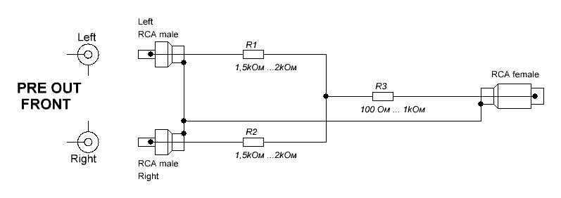 Схема сплиттер sah 204f